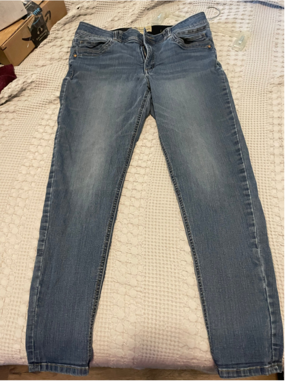 Democracy AB technology ankle boot cut jeans